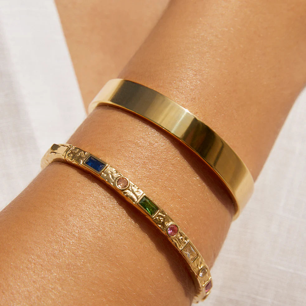 Arms Of Eve - Melrose Gold Cuff Bracelet - Multi