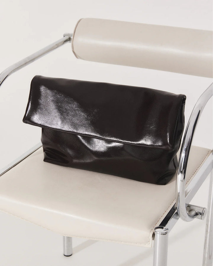 Billini - Rylee Clutch Bag - Merlot Crinkle Patent