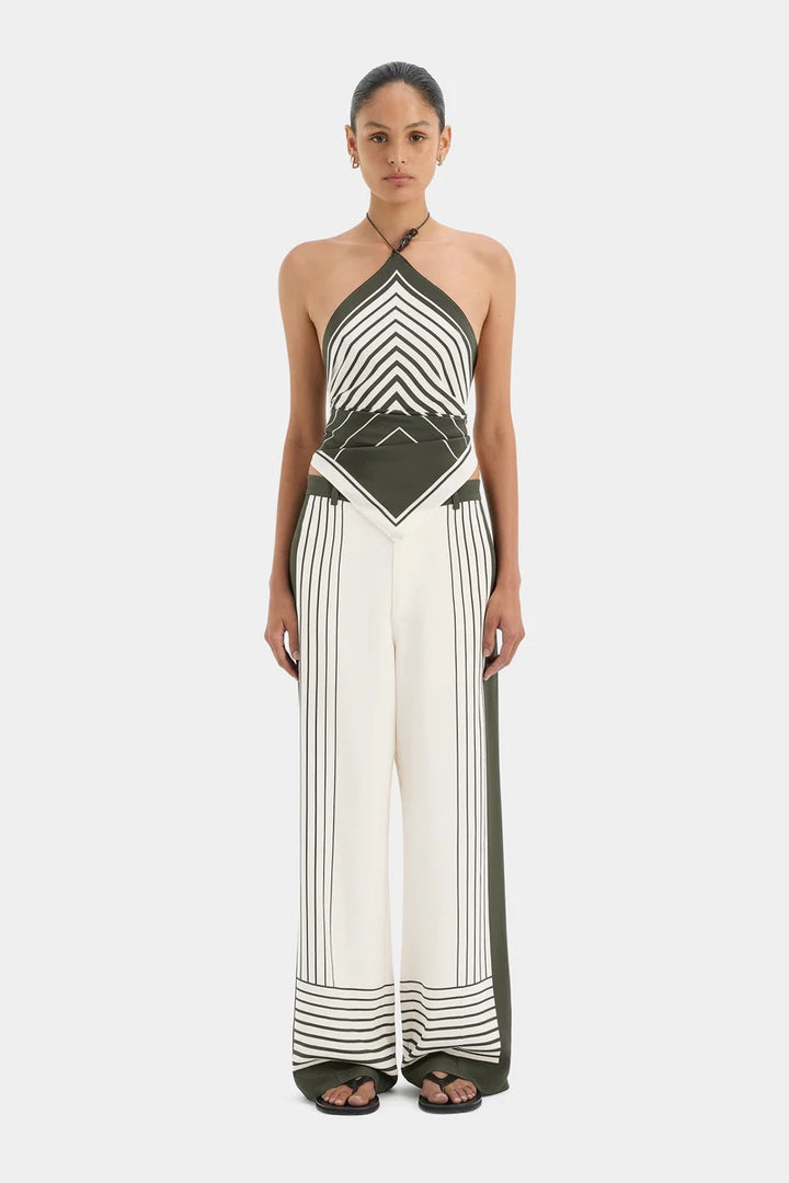 Sir The Label - Leilana Tailored Pant - Garden Stripe