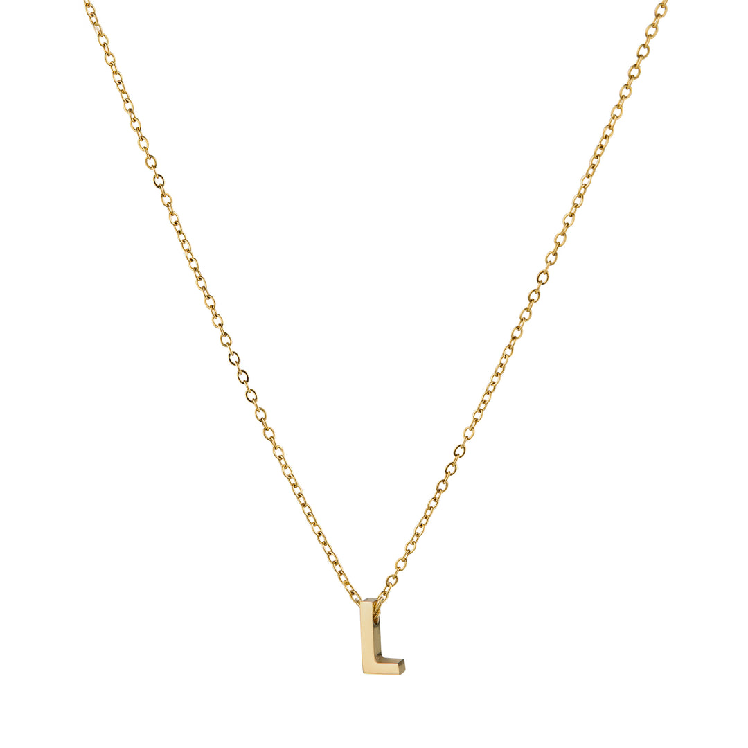 Bling Bar - "L" Charm Necklace