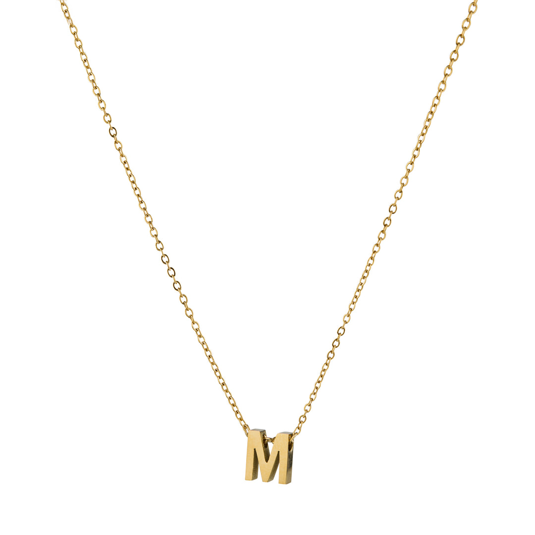 Bling Bar - "M" Charm Necklace