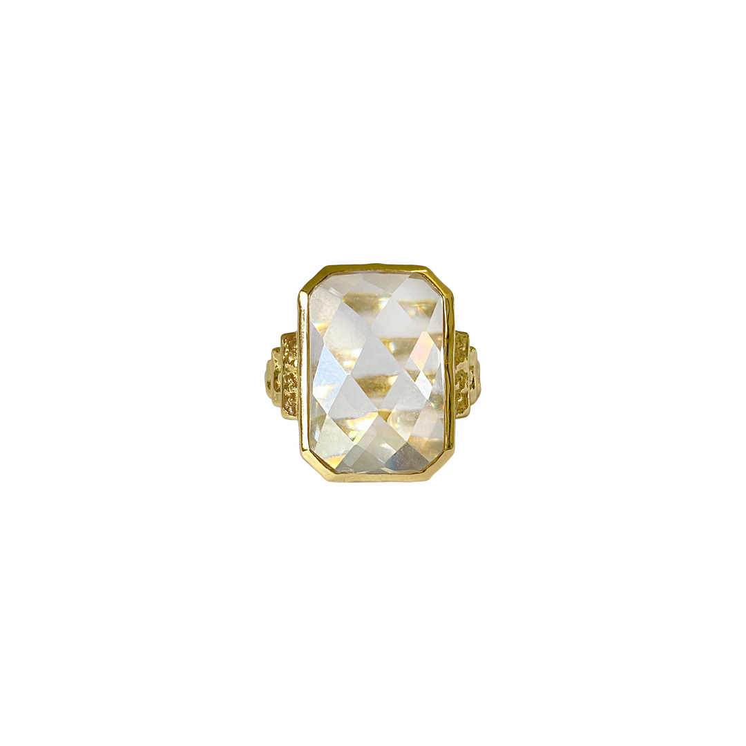 Mountain & Moon - Simone Ring - Crystal