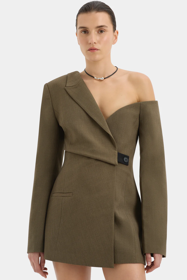 Sir - Sartoria Mini Dress - Chocolate Marle