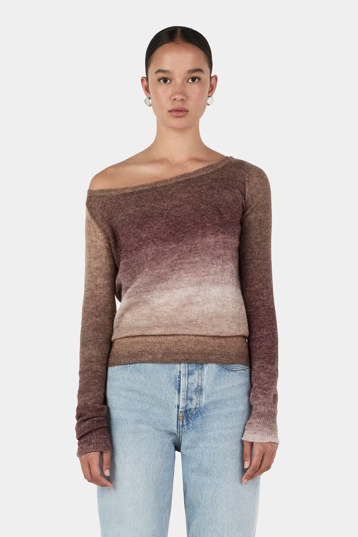 Hansen & Gretel - Emmy Knit Top - Mocha Marle