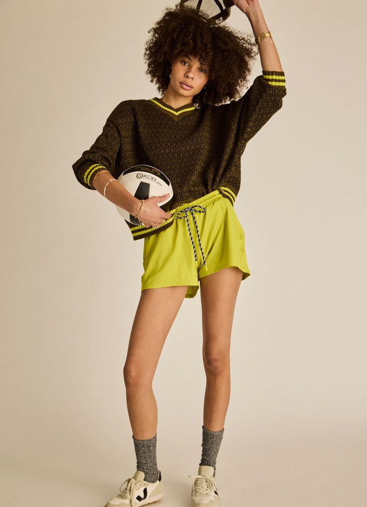 The Upside - Castilla Clementine Knit Crew - Olive
