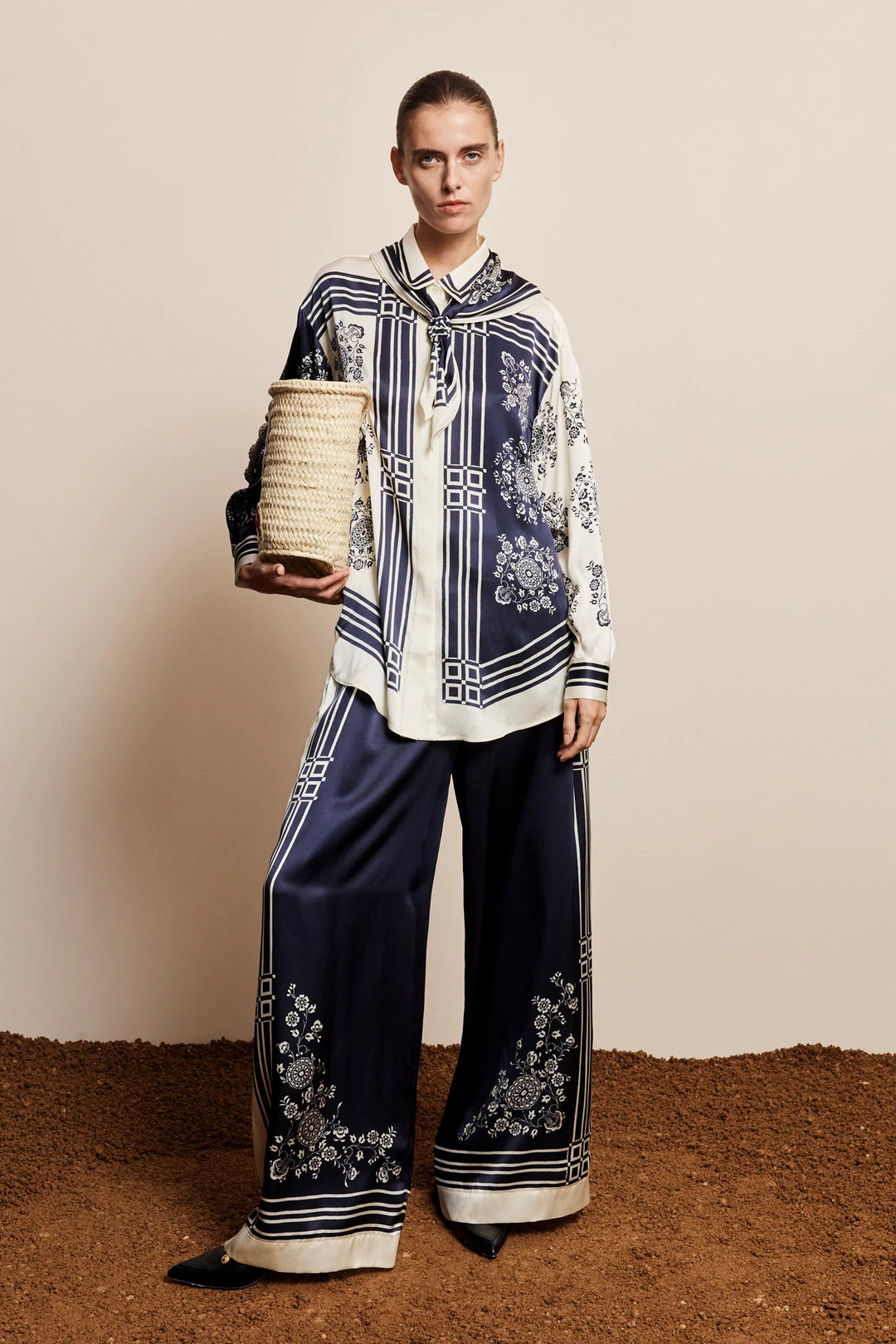 Alemais Banderra Silk Pant