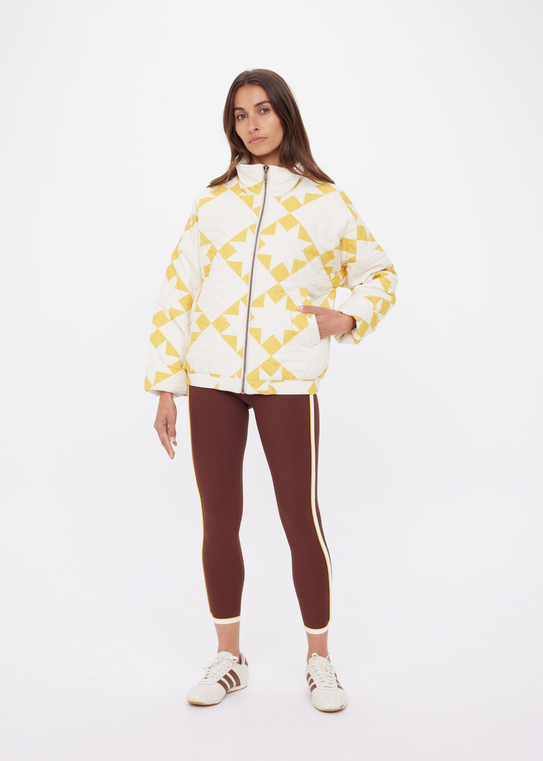 The Upside - Etoile Carmen Quilted Jacket - Golden Sand