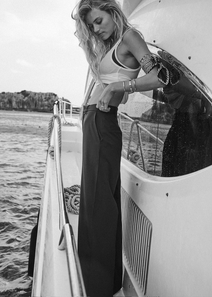 The Upside - Mira Wide Leg Pant - Navy