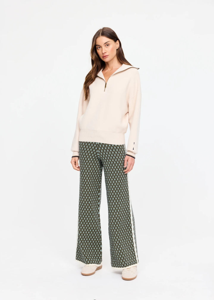 The Upside Kairo Half Zip Knit Cream