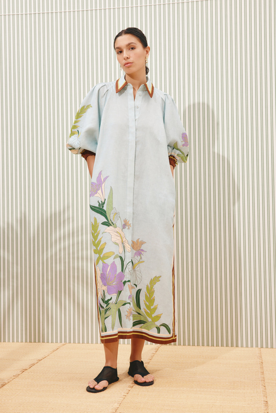 Alemais - Alfie Shirtdress - Ice Blue