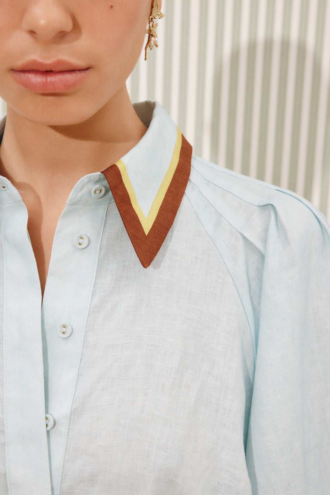 Alemais - Alfie Shirtdress - Ice Blue