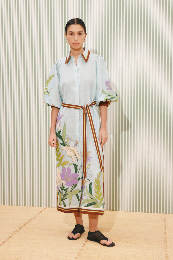 Alemais - Alfie Shirtdress - Ice Blue