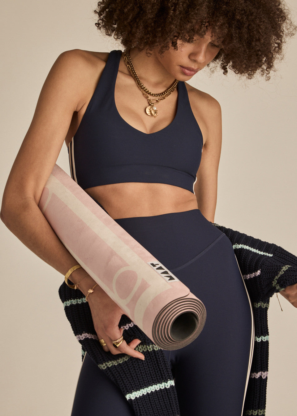 The Upside - Daytona Jetta Raceback Bra - Navy
