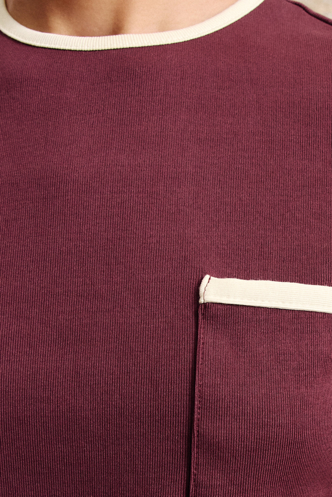 Alemais Bonetta Crop Tee Burgundy