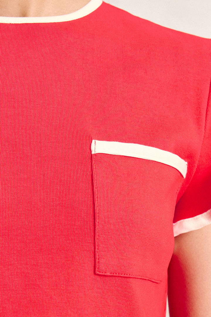 Alemais Bonetta Crop Tee Red