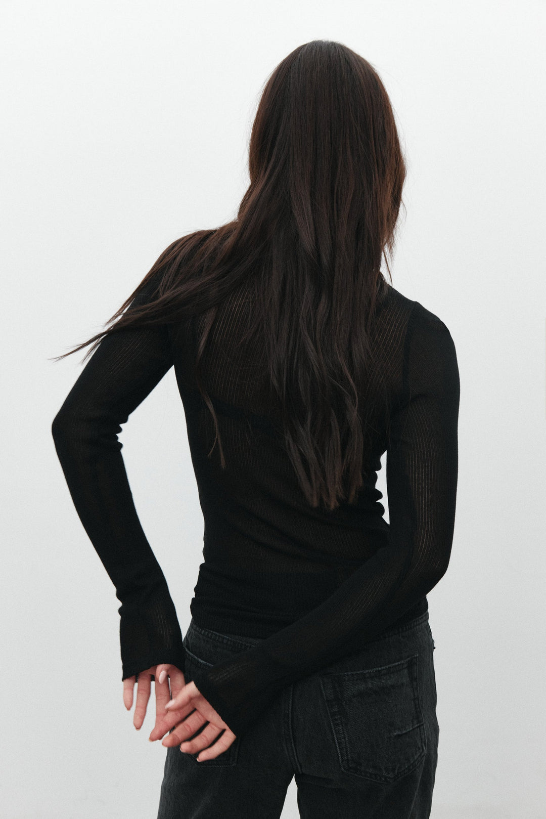 Bayse - Myles Crew Neck Top - Black