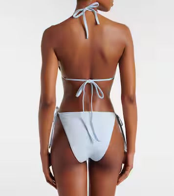 Hunza G Gina Beaded Bikini Ice Blue
