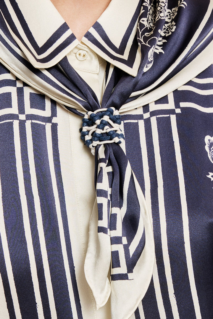 Alemais Banderra Scarf Silk Shirt