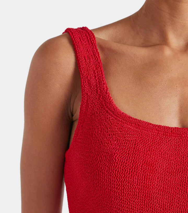 Hunza G - Square Neck Swim - Red