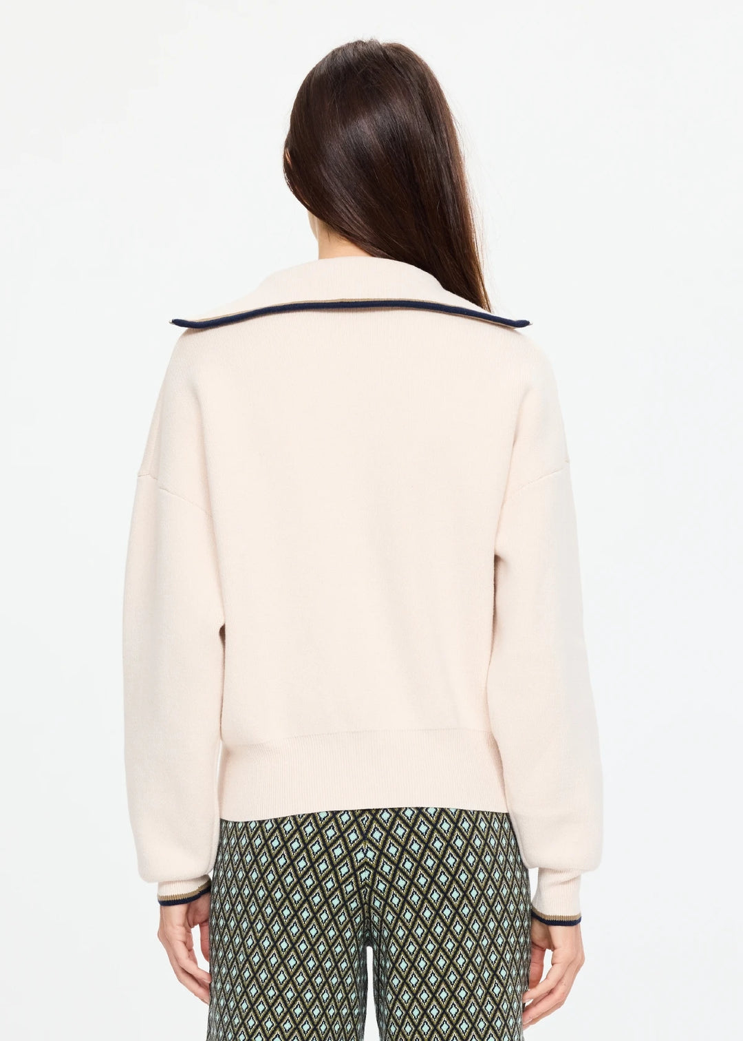 The Upside Kairo Half Zip Knit Cream