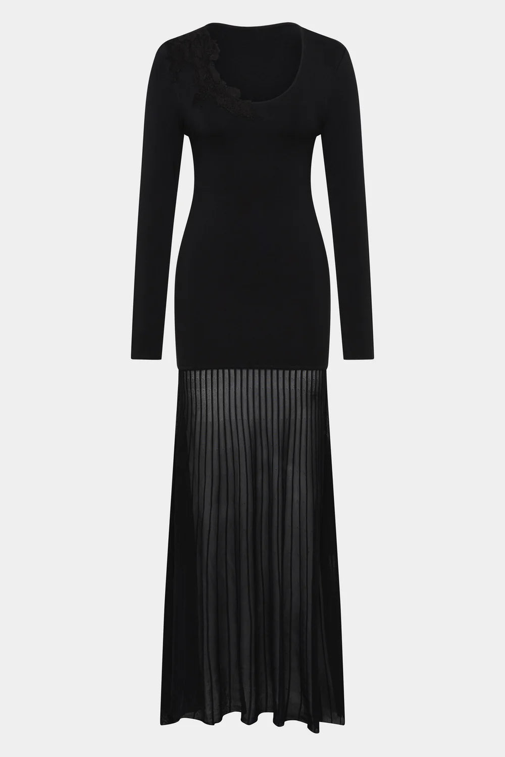 Sir The Label Aylu Long Sleeve Maxi Dress Black