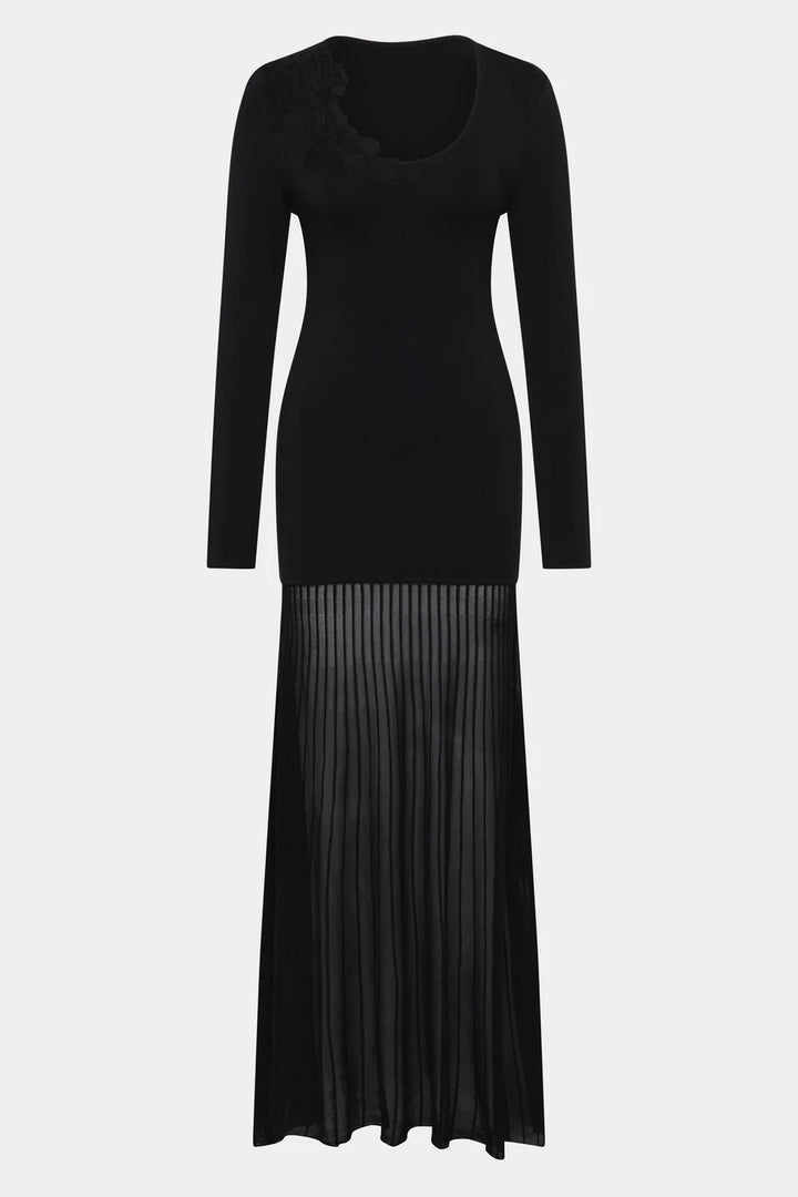 Sir The Label Aylu Long Sleeve Maxi Dress Black