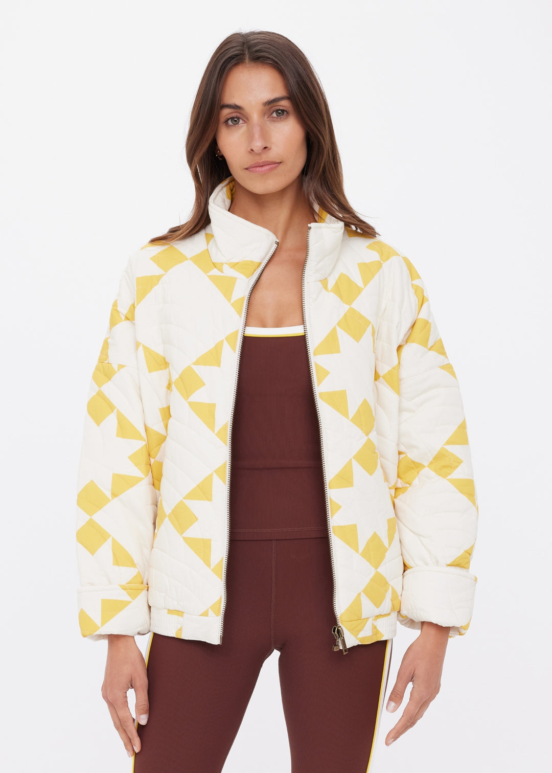 The Upside - Etoile Carmen Quilted Jacket - Golden Sand