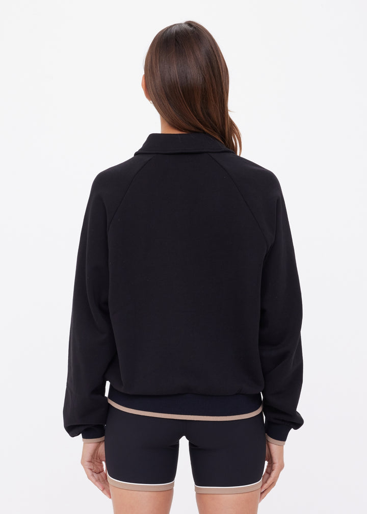 The Upside - Collared Elle Polo - Black