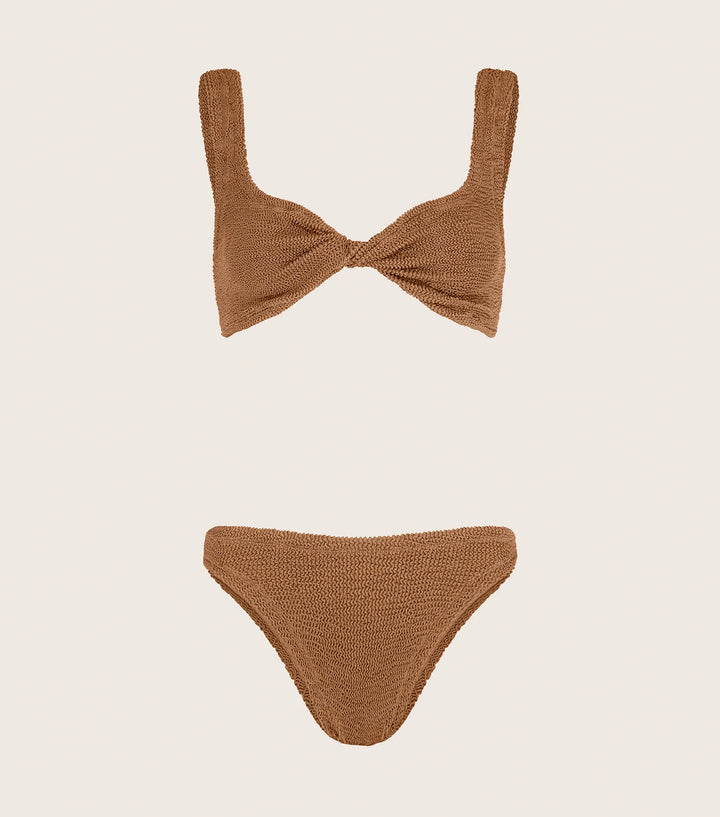 Hunza G - Juno Bikini - Metallic Cocoa