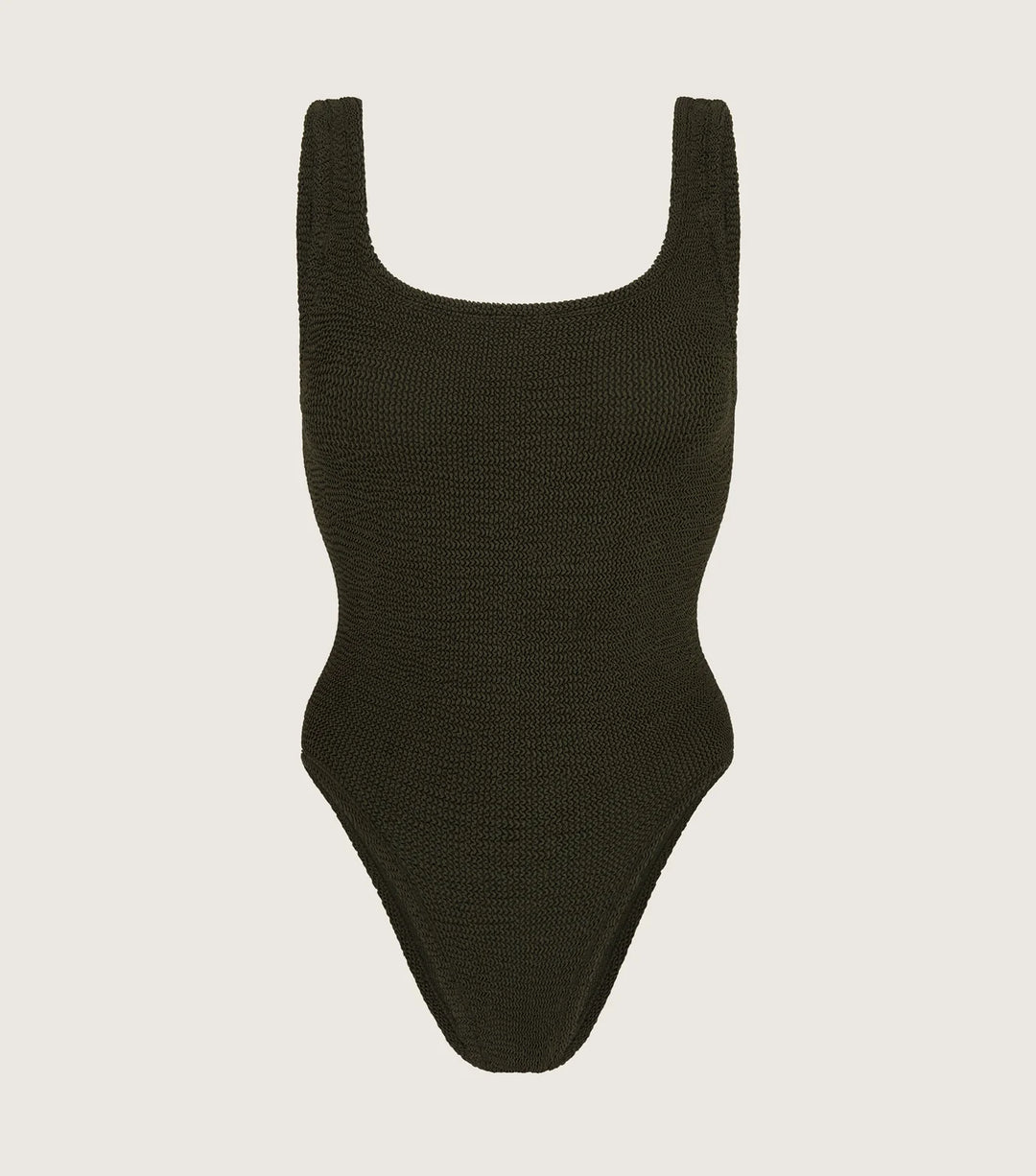 Hunza G - Square Neck Swim - Metallic Khaki