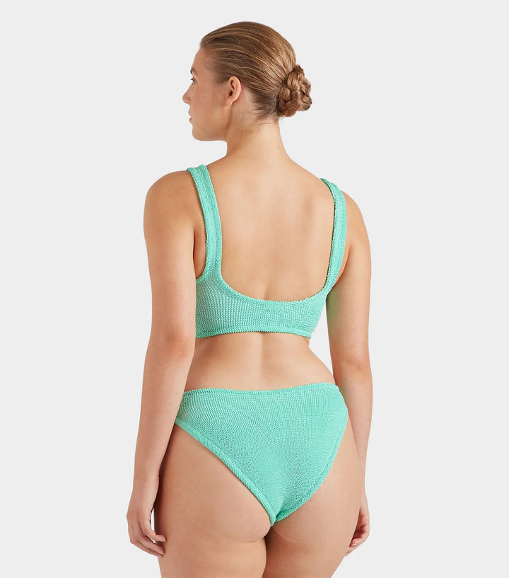 Hunza G - Julia Bikini With Pearly Hoop - Metallic Mint