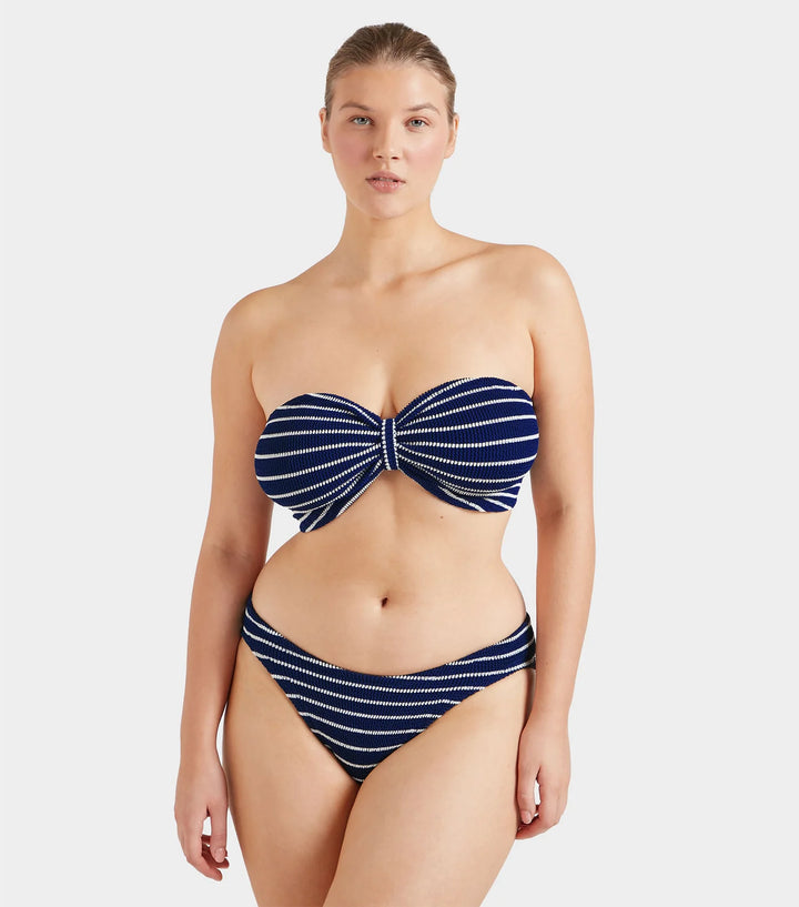 Hunza G - Jean Bikini - Navy/White Stripe
