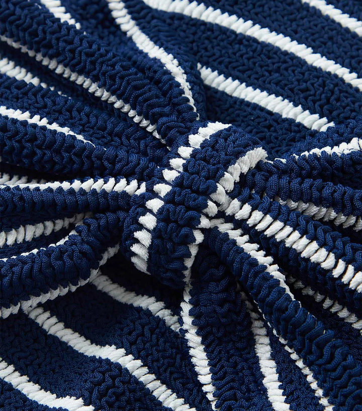 Hunza G - Jean Bikini - Navy/White Stripe