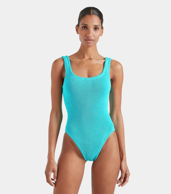Hunza G - Square Neck Swim - Aqua