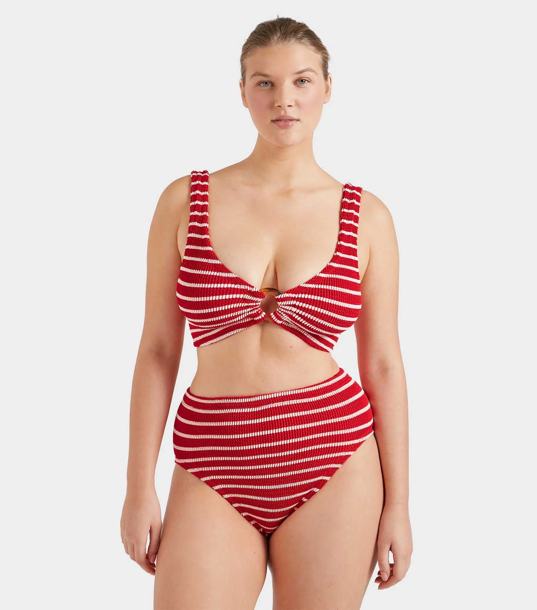Hunza G - Nadine Bikini - Red/White Stripe