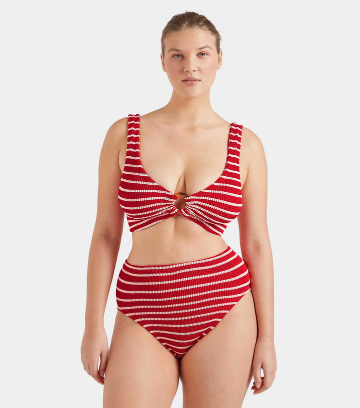 Hunza G - Nadine Bikini - Red/White Stripe