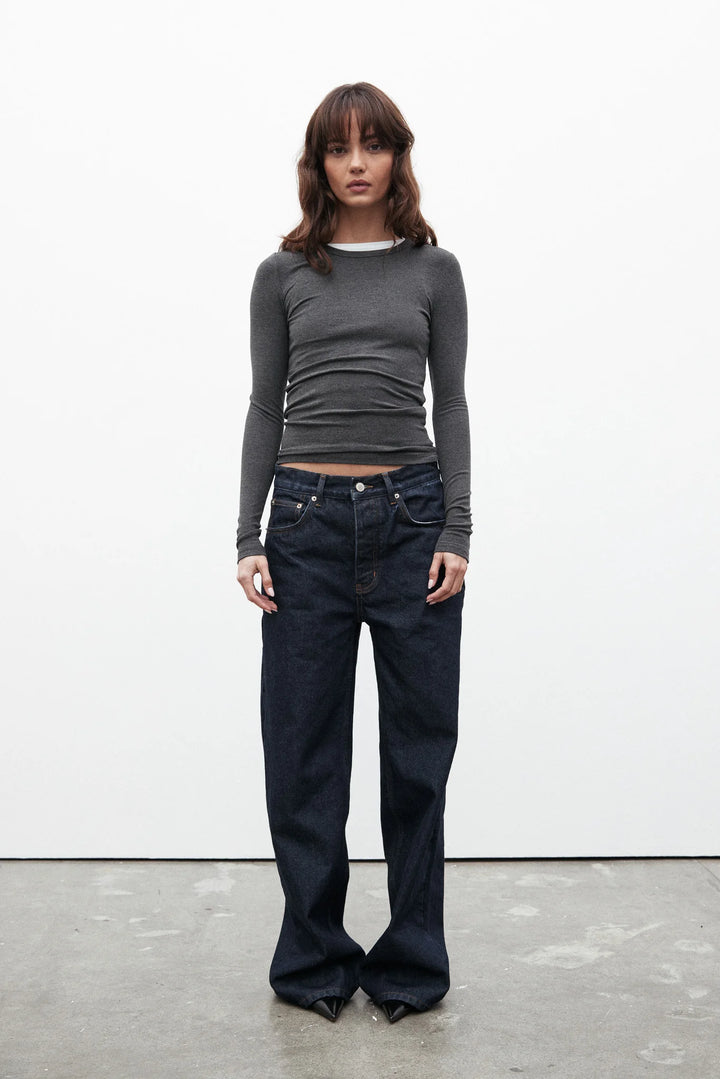 Bayse - Nyla Top - Dark Heather Grey