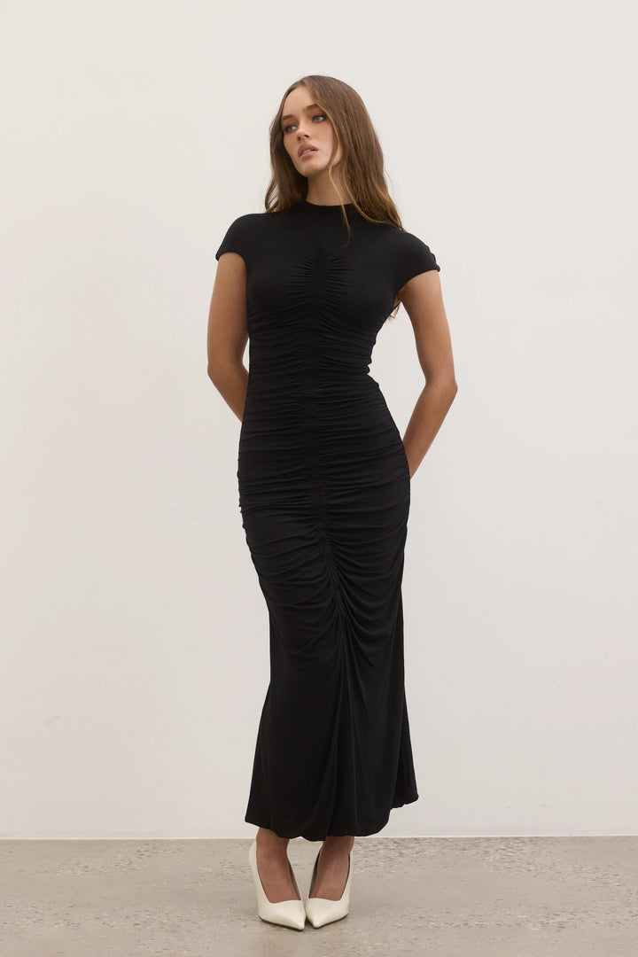 Bayse - Rosalie Midi Dress - Shadow