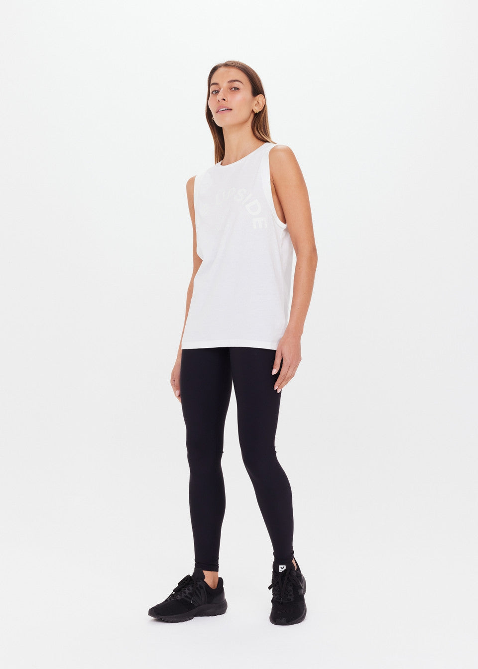 The Upside - Jeet Tank - White