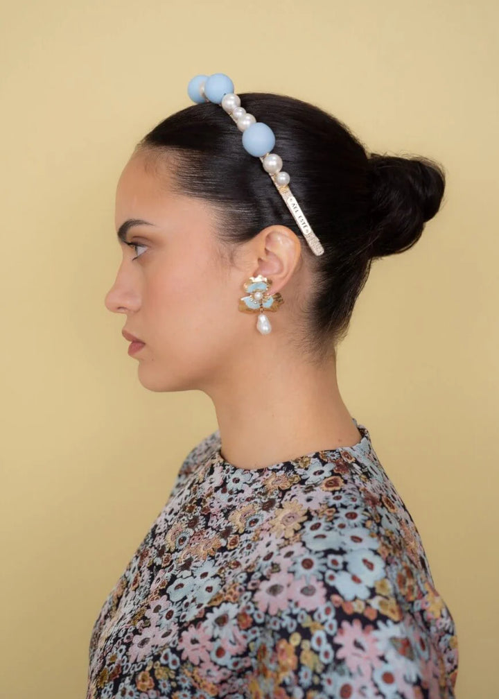 A’EL ESTE - Blue Tasmin Headband + Earring Set