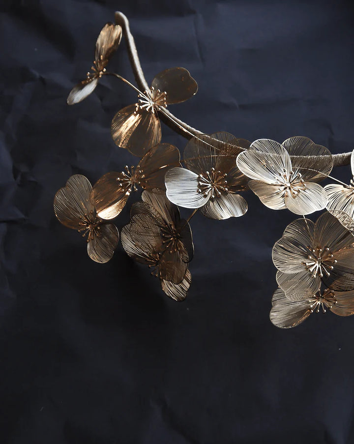 A’EL ESTE - Bella Gold Floral Millinery Headband