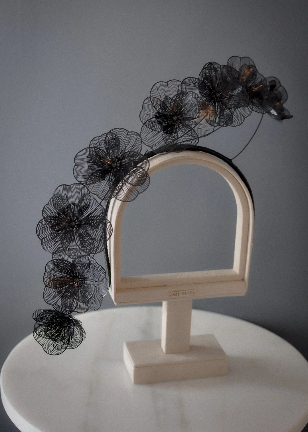 ÁEL ESTE - Eleanora Flower Millinery Headpiece - Black