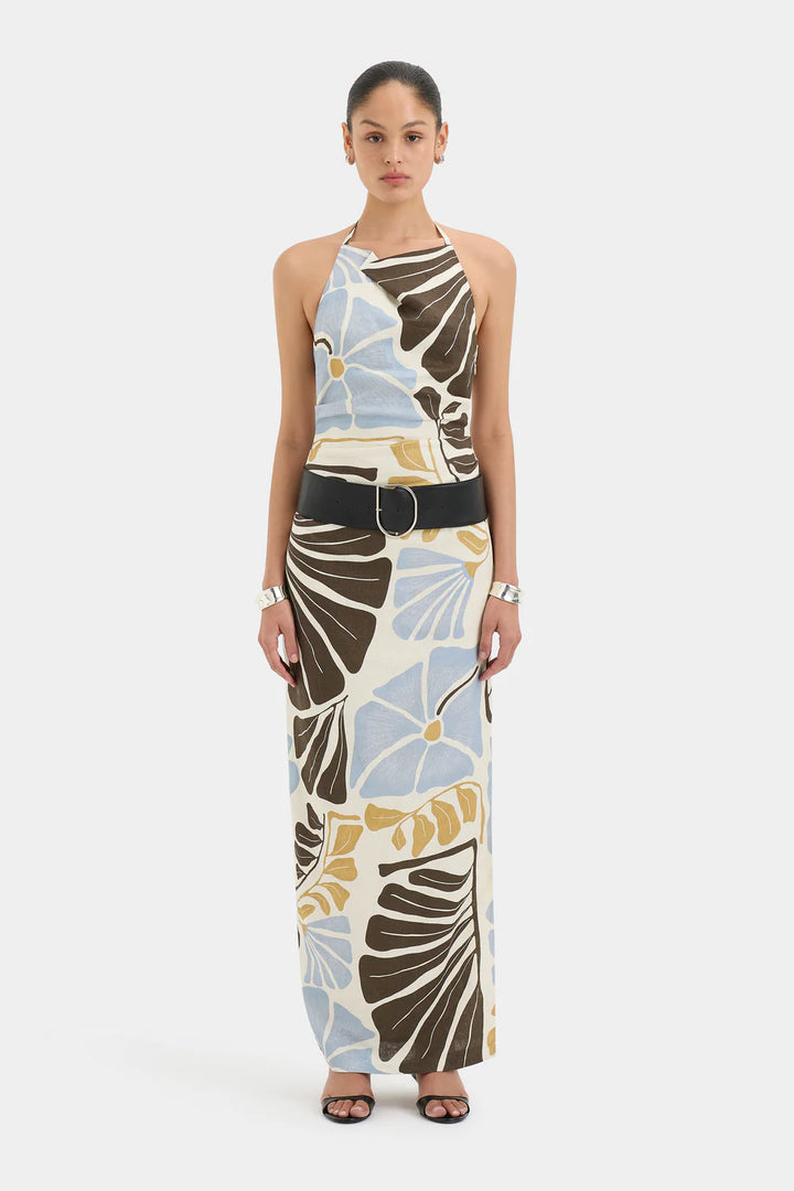 Sir - Lola Pleated Midi Dress - Fiorello Verde