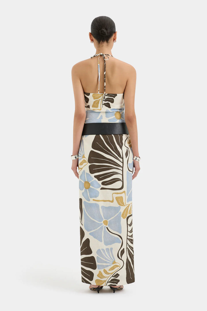 Sir - Lola Pleated Midi Dress - Fiorello Verde
