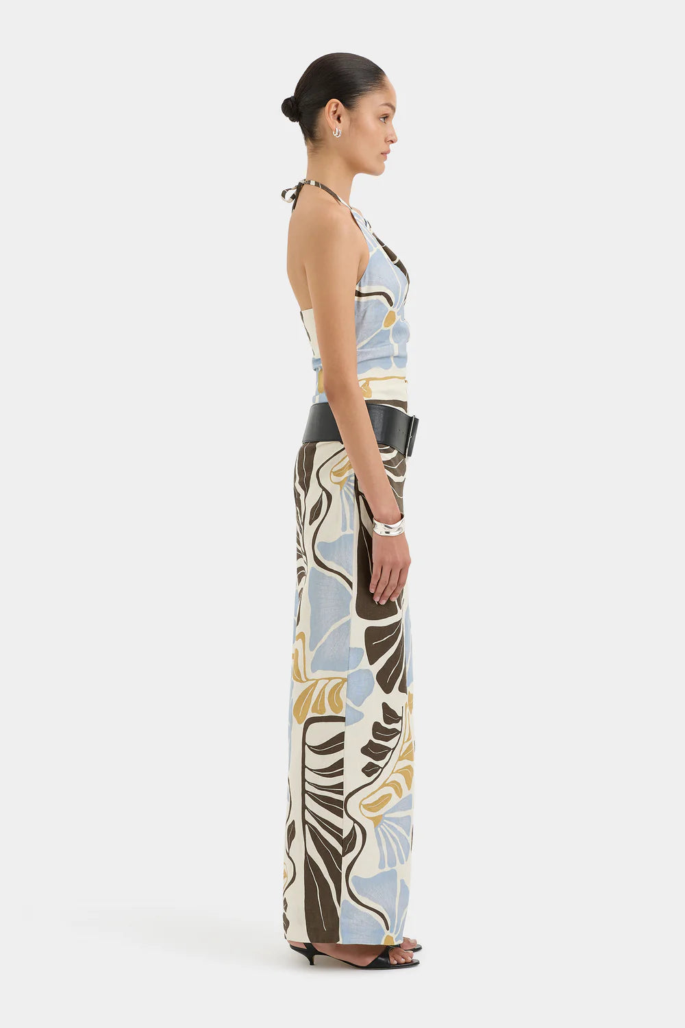 Sir - Lola Pleated Midi Dress - Fiorello Verde