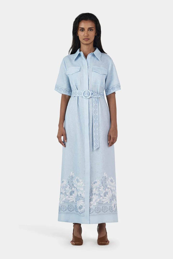 Hansen & Gretel - Joe Linen Midi Dress - Bells Beach