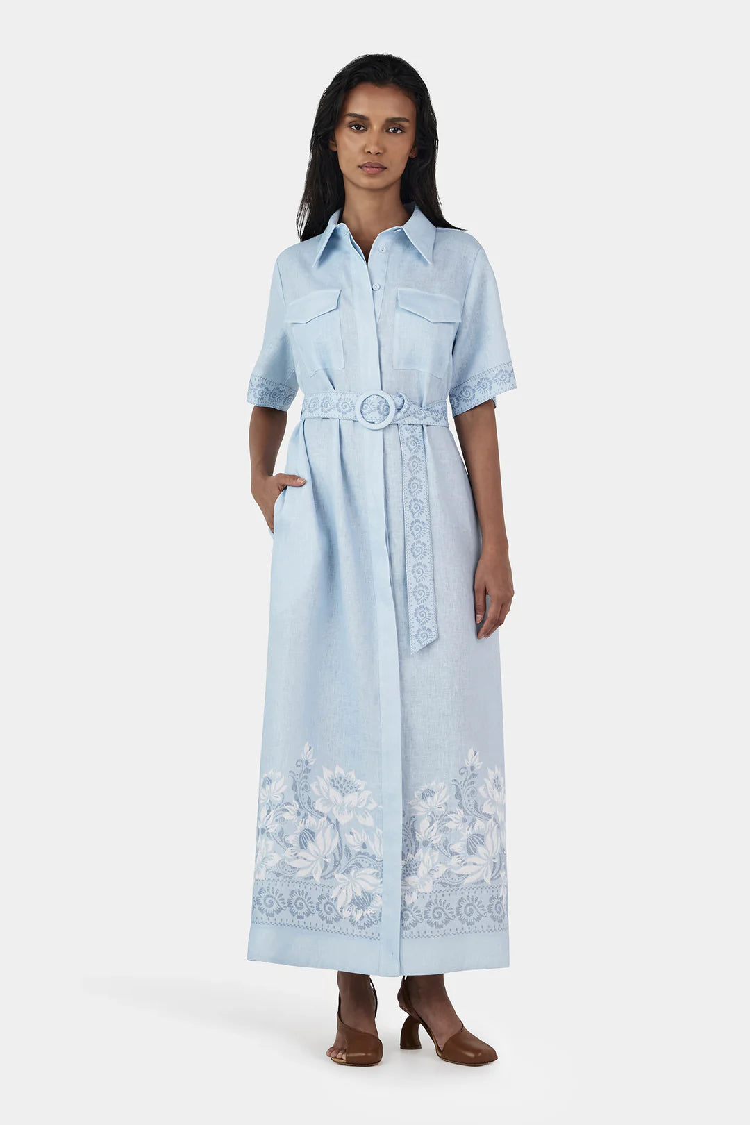 Hansen & Gretel - Joe Linen Midi Dress - Bells Beach