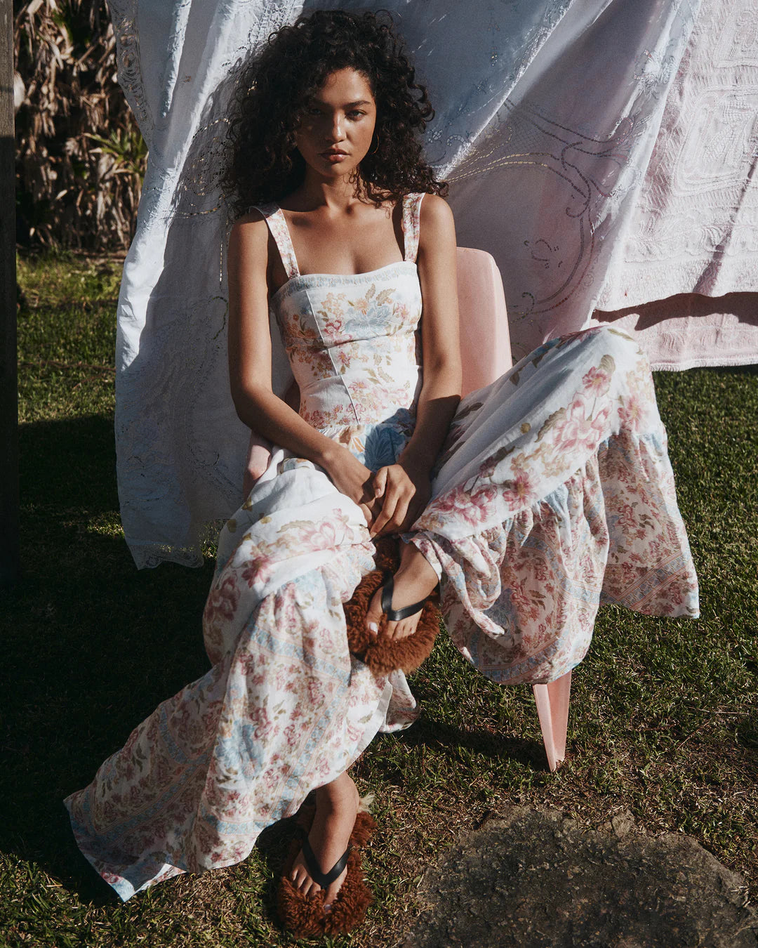Hansen & Gretel - Elsa Linen Maxi Dress - Vanilla Keepsake