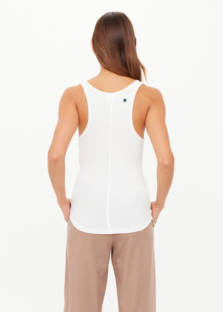 The Upside - Alyssa Racerback Tank Top - White