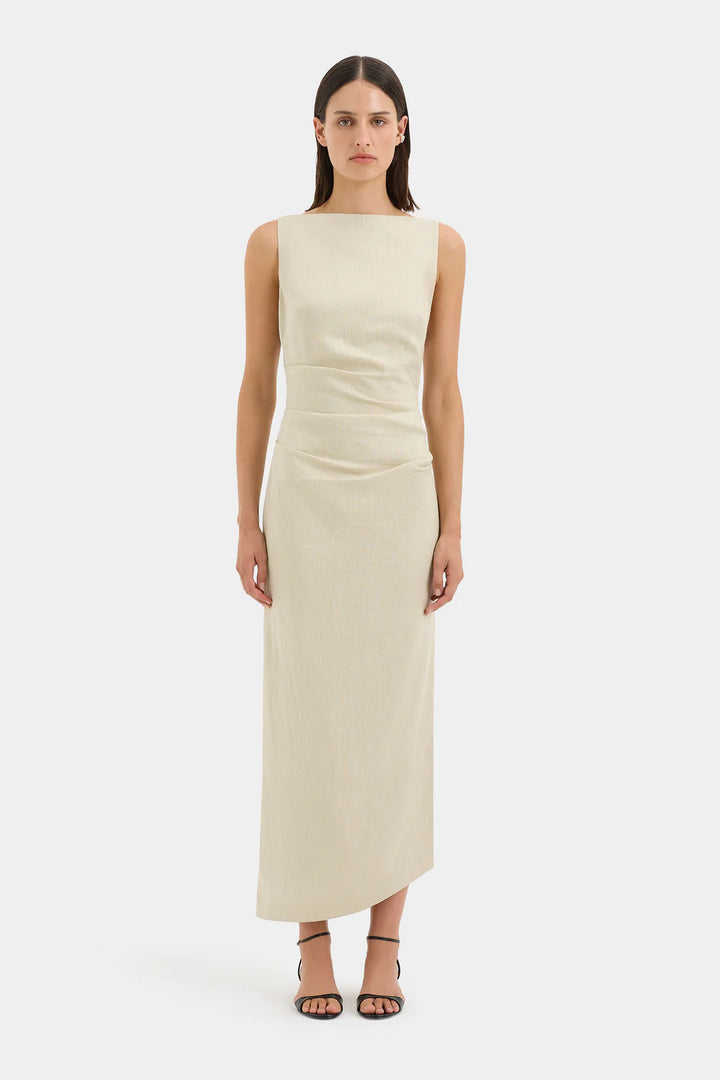 Sir The Label - Raquel Midi Dress - Wheat